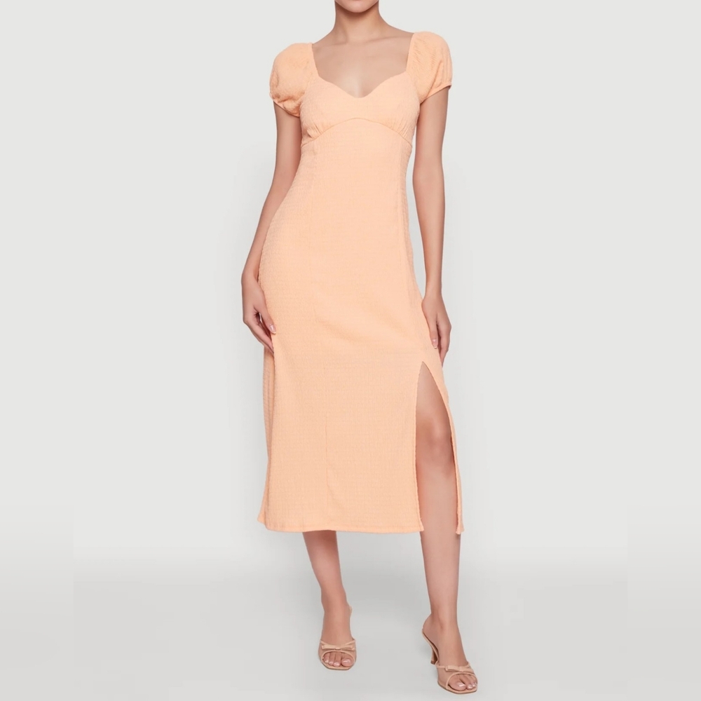 Steve Madden Soft Peach Midi Dress